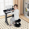Kids Piano Keyboard 37-Key Kids Toy Keyboard Piano with Microphone for 3+ Kids-Black - Gallery View 1 of 10