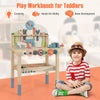 Kids play tool workbench with 8 wooden tools, 55 accessories, and a sturdy design for hands-on creativity and.