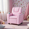 Kids Recliner Chair Push Back Toddler Reclining Armchair with Cup Holder-Pink - Gallery View 1 of 10
