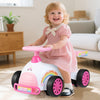Kids Ride On Car Sliding Toy with Music and Under-Seat Storage-Pink - Gallery View 1 of 9