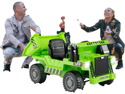 Costway 12V Kids Ride-On Dump Truck Electric Car Green 28639174 New