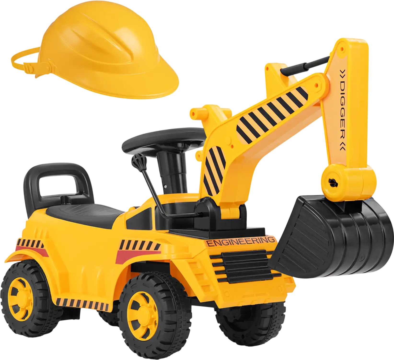 Costway Kids Ride-On Excavator Adjustable Shovel 824137659 New