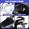 Bright LED headlight and convenient charging port on the Kids Ride on Motorcycle for safe, fun rides.