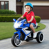 Kids Ride on Motorcycle 6V Battery Powered Mini Electric Motorbike with LED Lights-Navy - Gallery View 1 of 12