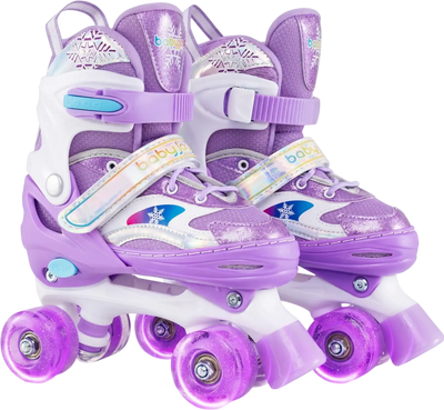 Costway Kids Roller Skates Light-Up Wheels Safety Protection 55409574 New