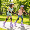 Kids Roller Skates for Girls Boys with Light-up Wheels and Safety Protection-Purple - Gallery View 1 of 9