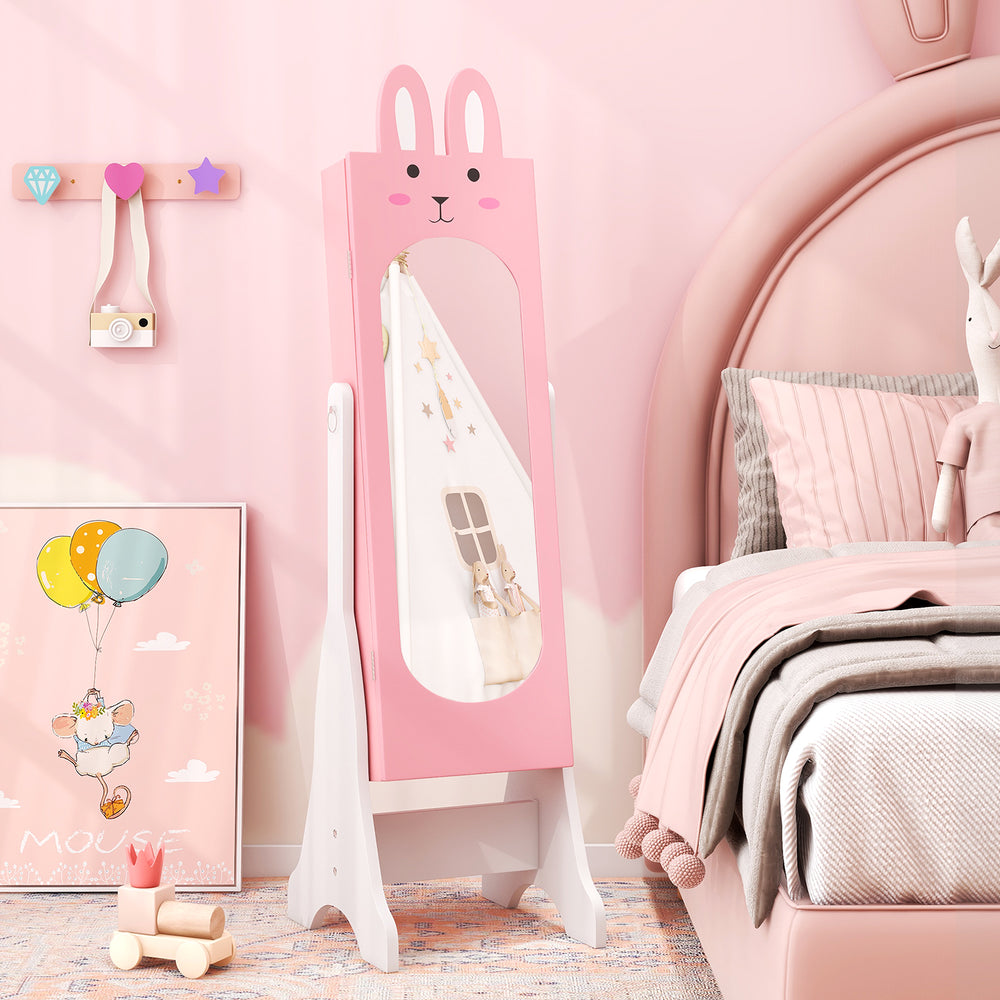 Kids Room Furniture Set with Princess Vanity Table and Chair-Pink - Gallery View 1 of 10