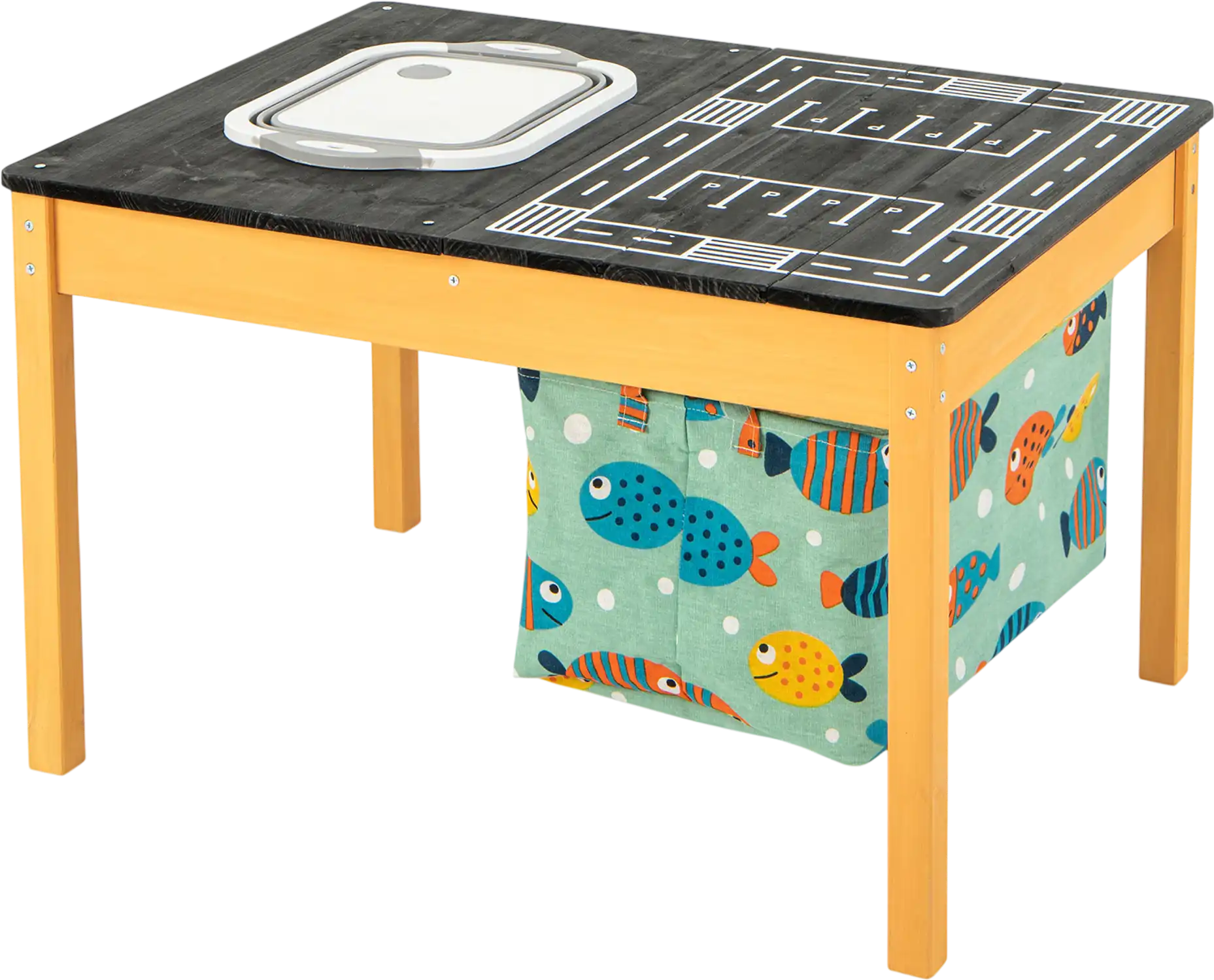 Costway 3-in-1 Kids Sand Water Activity Table Foldable Storage Bin 24178695 New