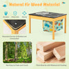 3-in-1 kids sand water activity table with removable racing tabletop, sturdy fir wood, and built-in storage bin for.