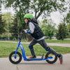 Kids Scooter Youth Kick Scooter with Adjustable Height Handlebar 12-Inch Inflatable Wheels-Navy - Gallery View 1 of 10