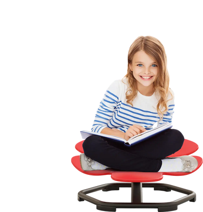 Costway Kids 360° Sensory Swivel Chair Elephant Petal Red 569874321 New