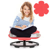 Kids sensory swivel chair in red, featuring an elephant petal design for fun and ergonomic comfort, ideal for play and.