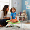 Kids Sensory Swivel Chair Cat Claw 360° Spinning Chair with Non-Slip Metal Base-Green - Gallery View 1 of 10