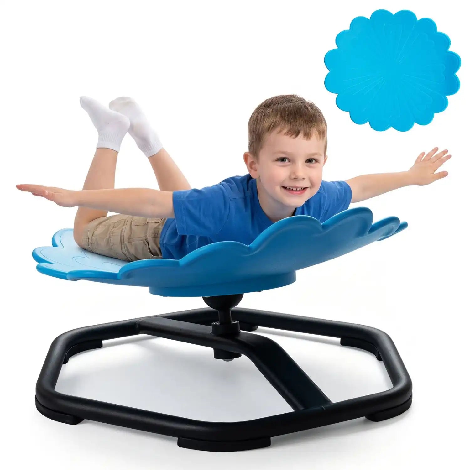 Costway Kids Sensory Swivel Chair Sunflower 360° Spinning Toddler Sofa 55651501 New