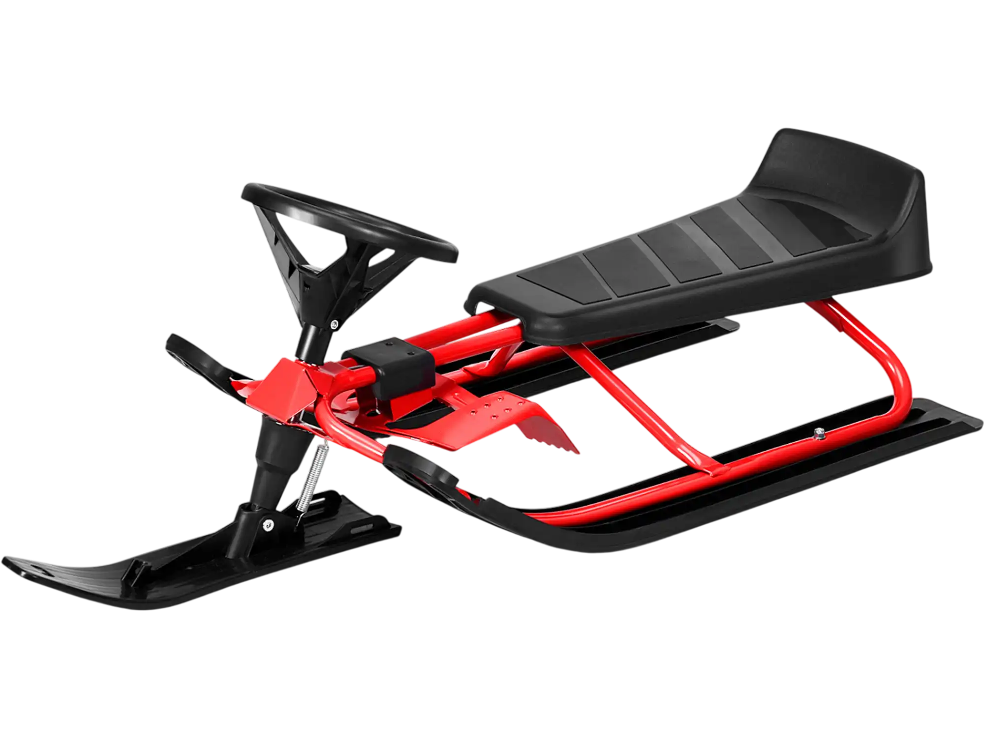 Costway Kids Snow Sled Steering Wheel Double Brakes 44 x 20