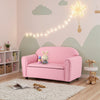 Kids Sofa Armrest Chair with Storage Function-Pink - Gallery View 1 of 11