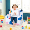 High-density Padding Kids Sofa with Armrest and Extra Pilow-Multicolor - Gallery View 1 of 10