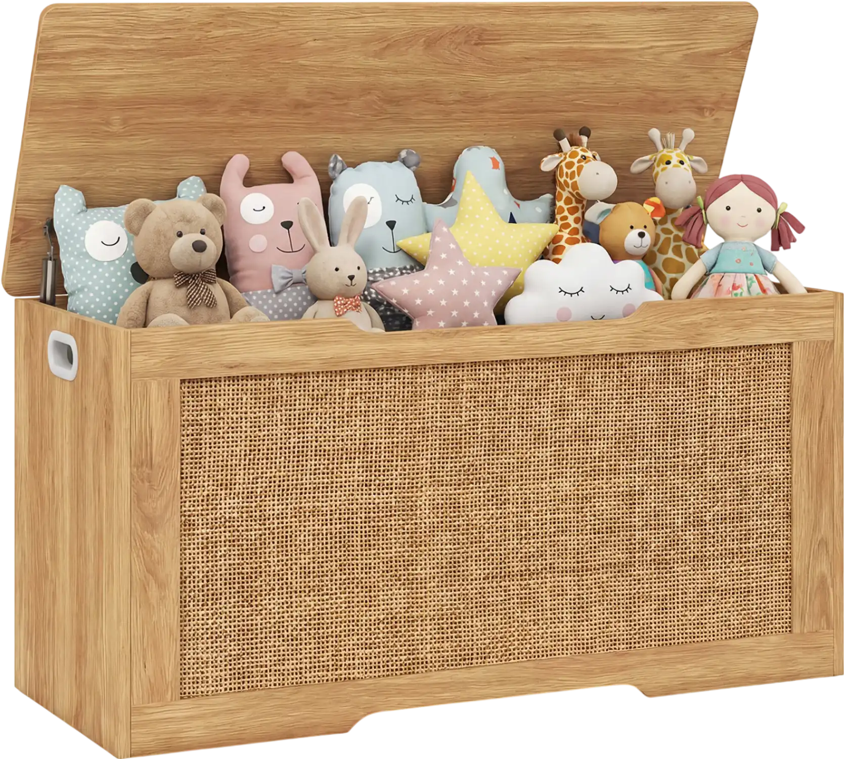Costway Kids Storage Bench Toy Box Flip Top Handles 40