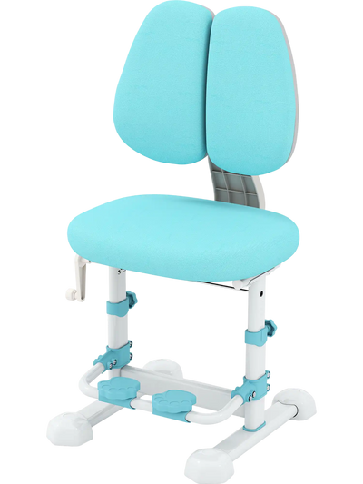 Costway Kids Study Chair Adjustable Double Backrest Footrest 70593059 New