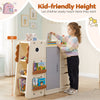 Kids toy storage organizer with 5 removable bins, 38" height, and cute dinosaur design for easy access and neat.