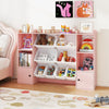 Kids Toy Storage and Bookshelf with Boxes and Open Shelves-Pink - Gallery View 1 of 10