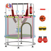 55" Kids Trampoline Gift for for 3-6 Years Old Boys and Girls-Pink - Gallery View 1 of 10
