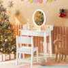 Kids Vanity Set with Lighted Mirror-White - Gallery View 1 of 10