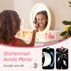 Lighted acrylic mirror from the Kids Vanity Set, featuring a shatterproof design for safe use and easy operation.