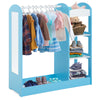 Kids Dress Up Storage with Mirror-Blue - Gallery View 1 of 10