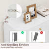 Anti-toppling device detail for the white kitchen sideboard buffet cabinet, enhancing safety and stability.