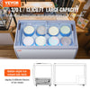 Vevor Ice Cream Display Commercial Freezer 13.1 Cu. Ft. Holds 8 Tubs with Sliding Glass Doors New