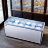 Vevor Ice Cream Display Commercial Freezer 20 Cu. Ft. Holds 12 Tubs with Sliding Glass Doors New