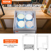 Vevor Ice Cream Display Commercial Freezer 5.6 Cu. Ft. Holds 4 Tubs with Sliding Glass Doors New