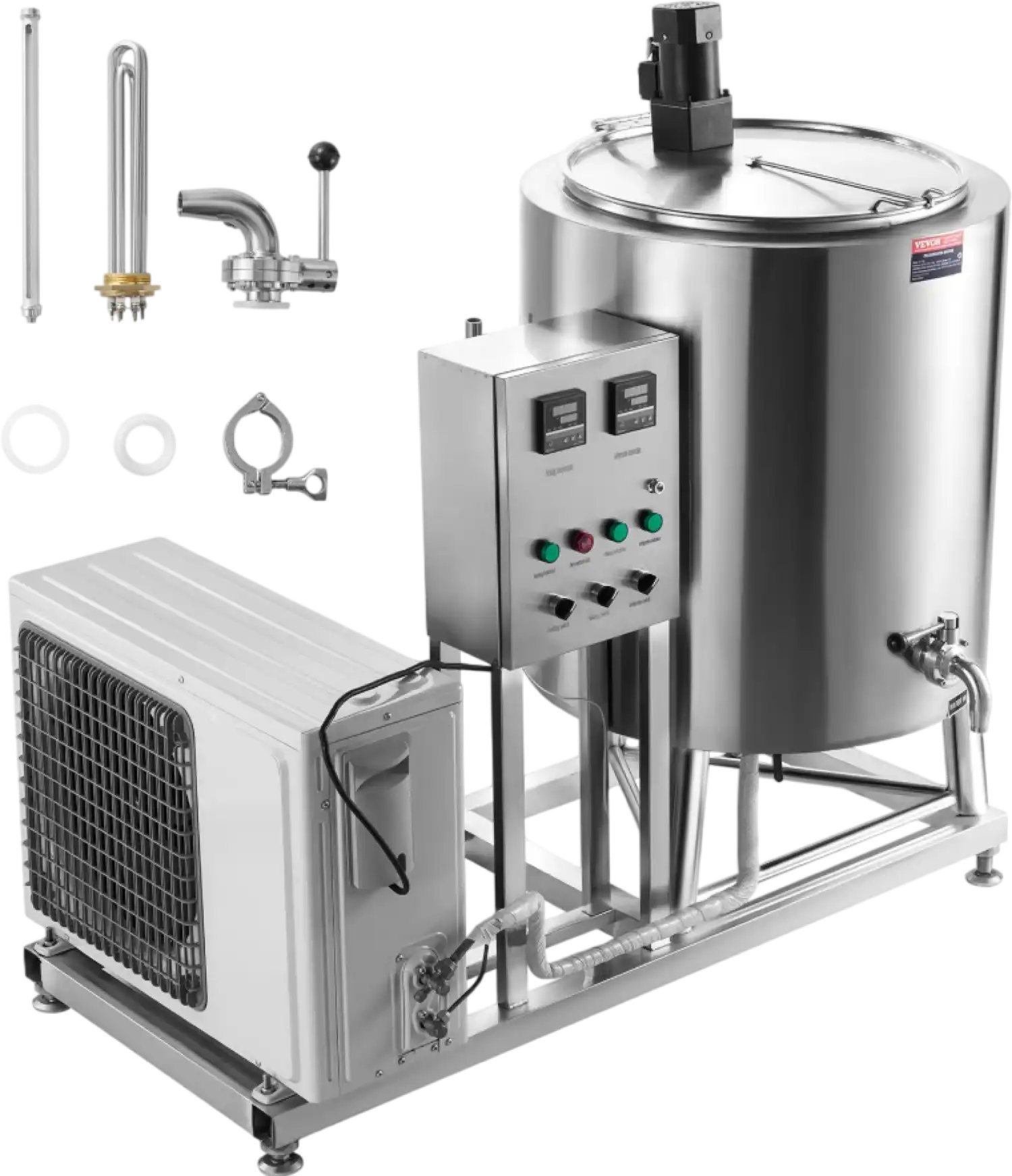 Vevor Commercial Milk Pasteurizer 40 Gal Stainless Steel New