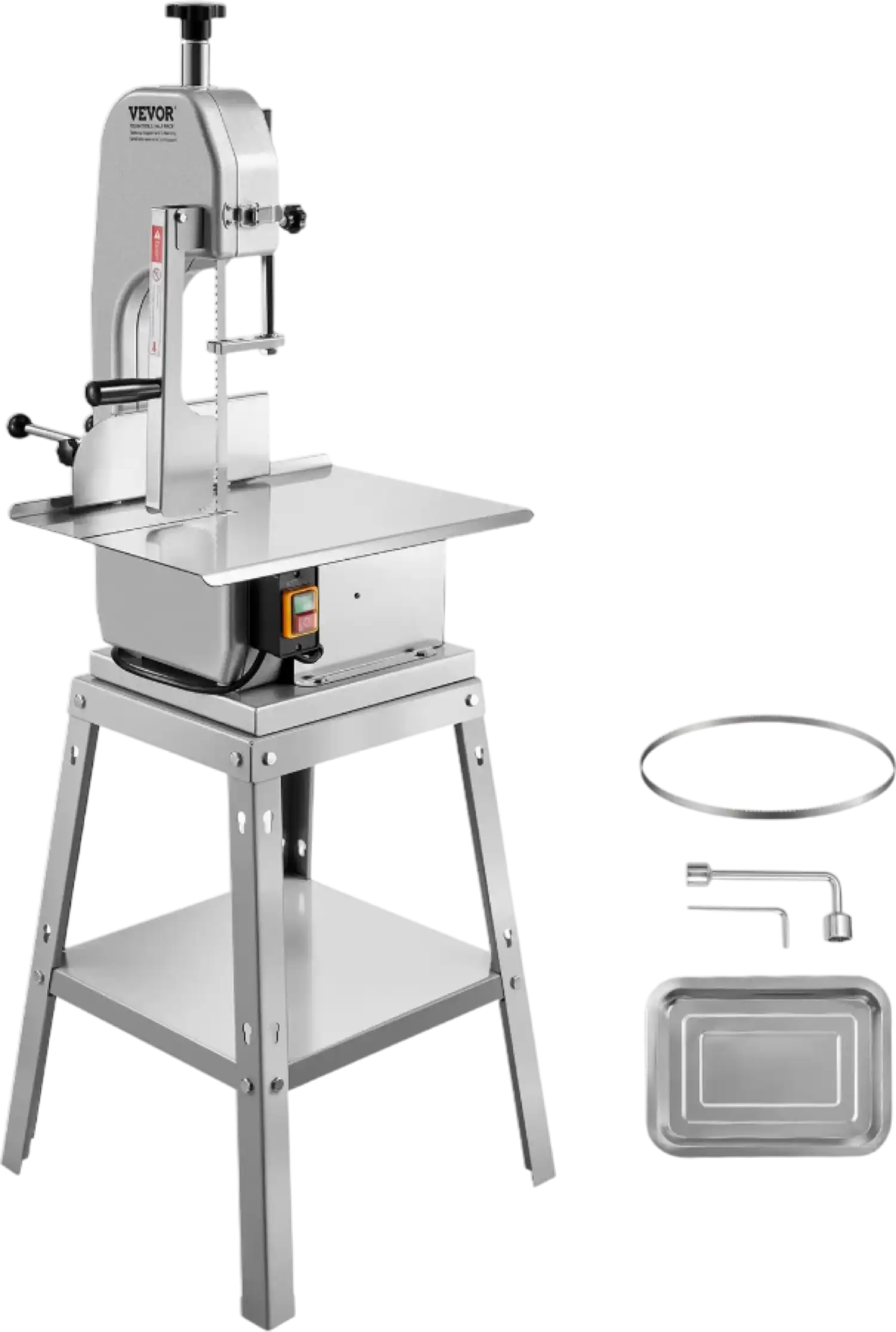 Vevor Electric Meat Bandsaw 850W Commercial Stainless Steel 7.09