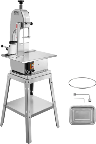 Vevor Electric Meat Bandsaw 850W Commercial Stainless Steel 7.09