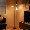 64 Inch 3-Light LED Floor Lamp Reading Light for Living Room Bedroom-Golden - Gallery View 1 of 11
