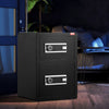 Vevor Safe Box 3.5 Cu. Ft. Double Door 5 Lock Bolts LED Light Dual Alarm System Key Lock and Password New