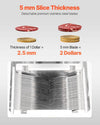 Vevor Commercial Electric Meat Slicer 1100W 5mm Blade 1102 Lb/H Output New