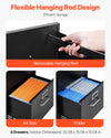 Vevor 4-Drawer Locking File Cabinet Vertical Metal Storage for A4/Letter/Legal Size Black New