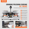 Vevor Cabbing Machine 6" Wheels 1/4HP 1800 RPM Lapidary Rock Grinder Polisher with Lamp and Water Pump New