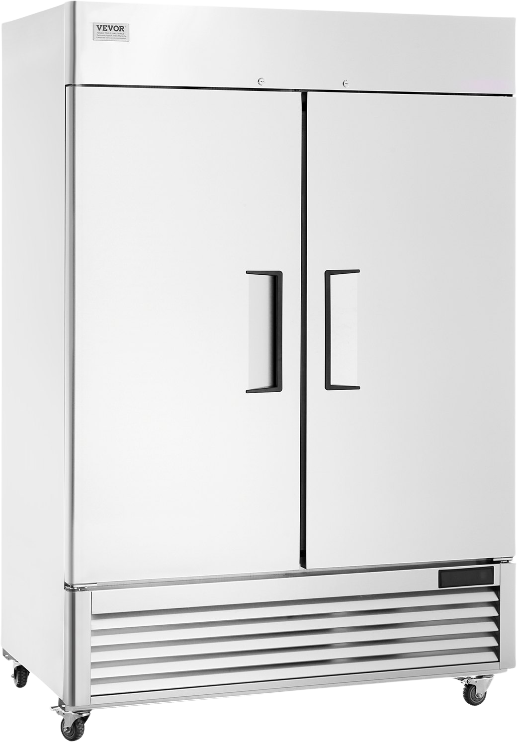 Vevor Commercial Refrigerator 44.21 Cu. Ft. Upright Reach-In 2 Doors 54.4