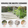 Vevor Stair Handrail 3-4 Steps Outdoor Wrought Iron Railing for Concrete or Wooden Stairs White New