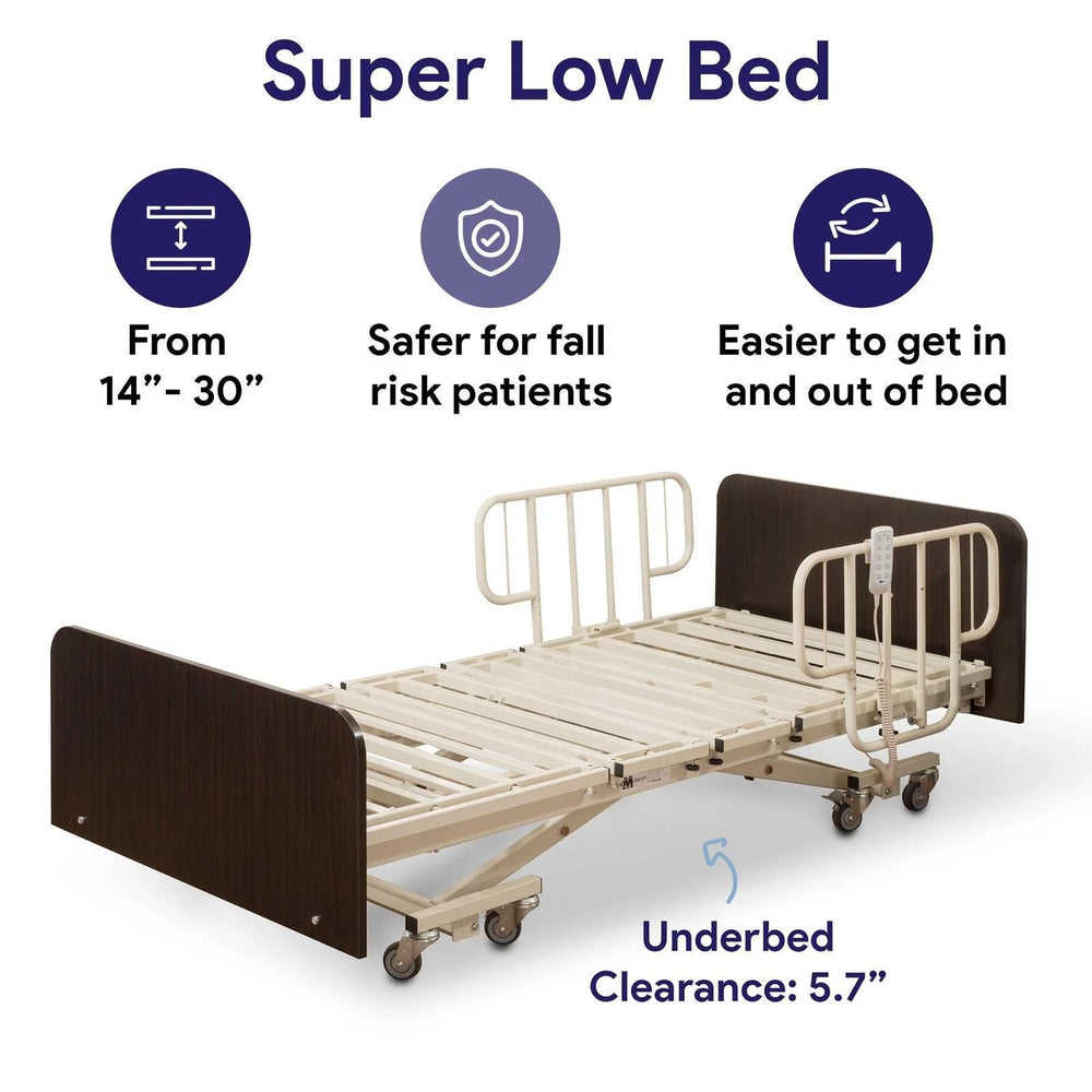 MedaCure Lincoln Expandable Bariatric Bed Standard or Ultra Low LX-BARI New