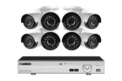 Lorex LX1080-88BW HD 1080p Indoor/Outdoor 8 Camera 8 Channel DVR Surveillance Security System New