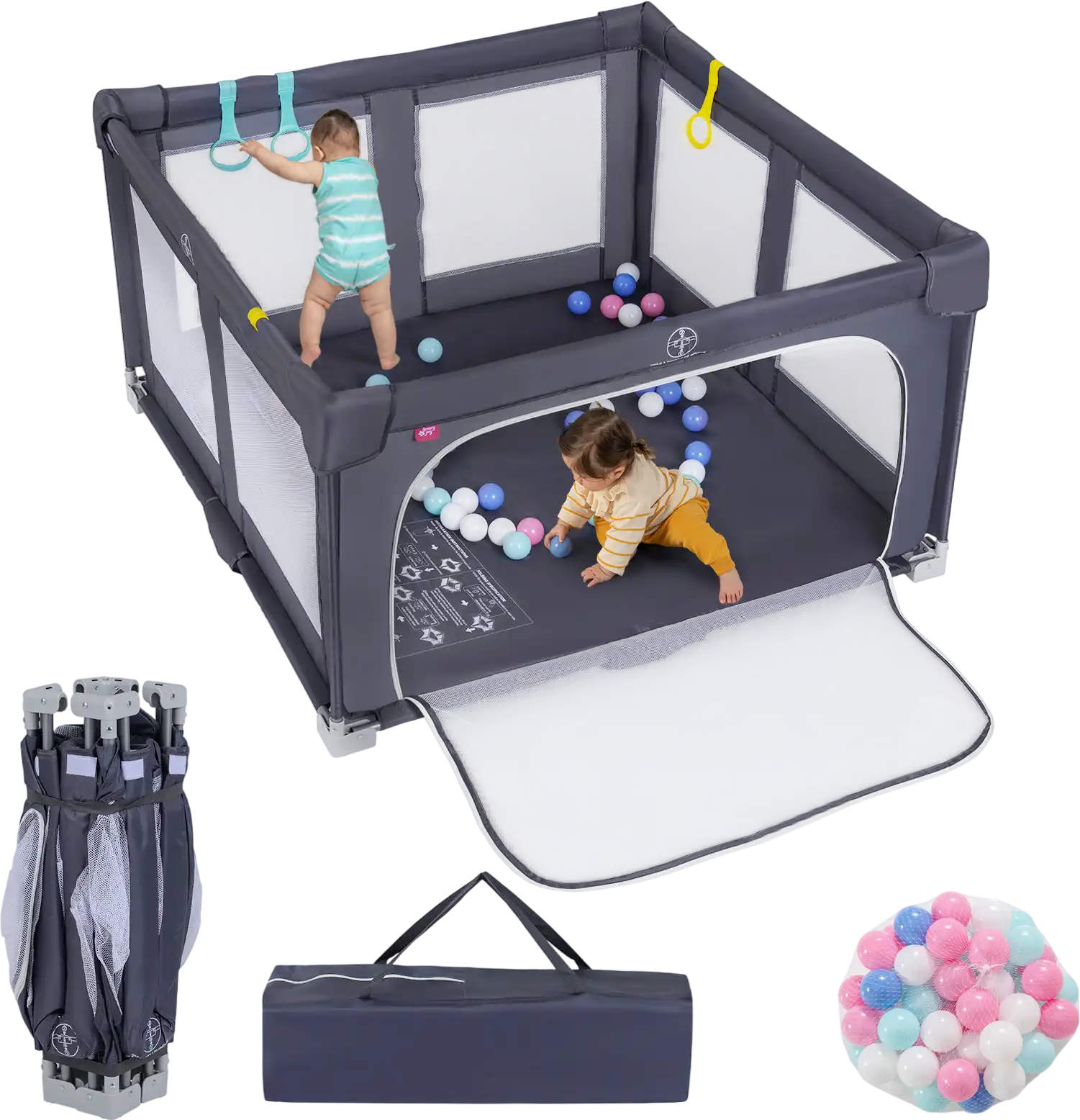 Costway Large Baby Playpen Foldable Toddler Safety Fence Play Yard 82228022 New