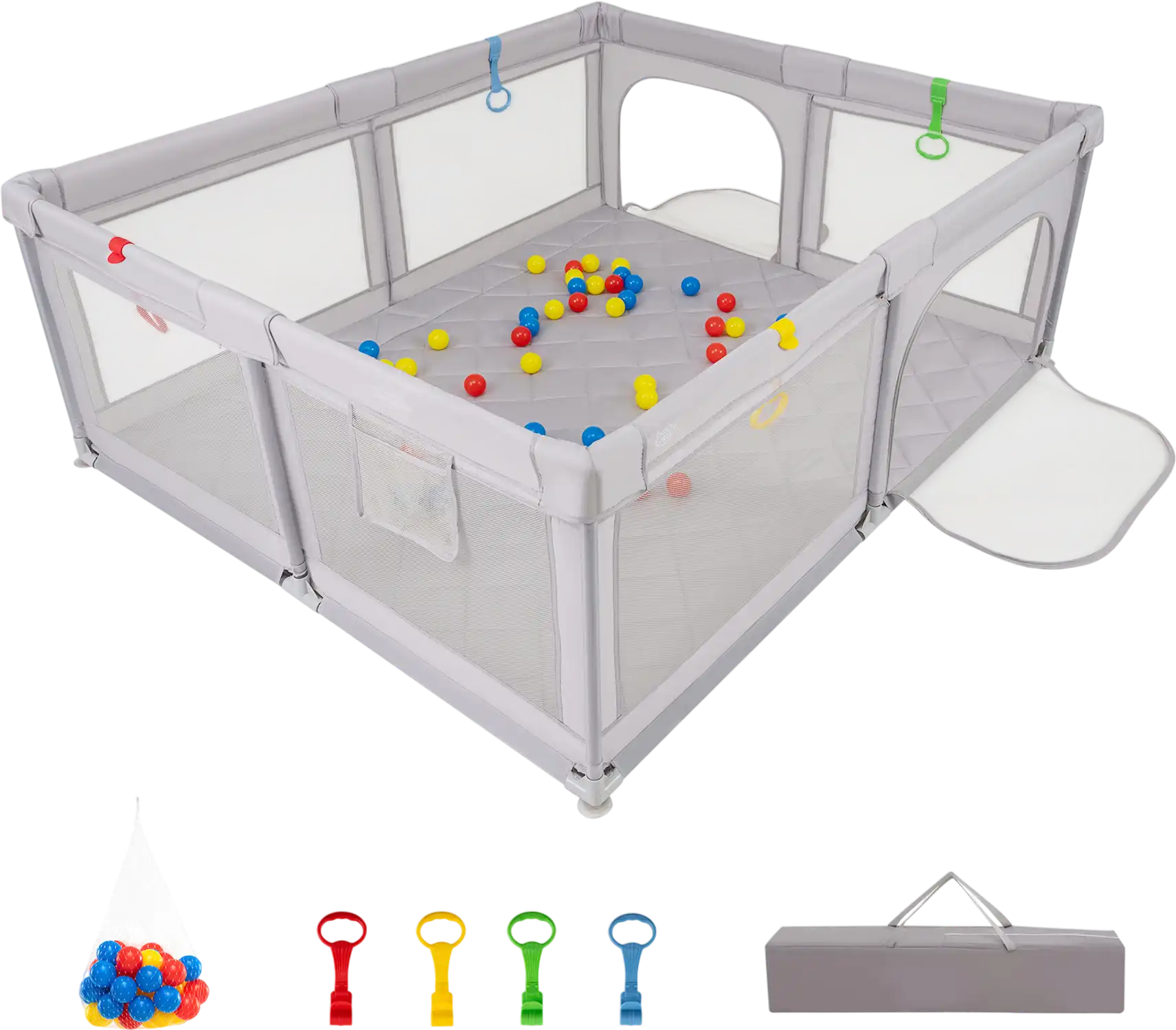 Costway Large Baby Playpen Pull Rings Ocean Balls 20398347 New