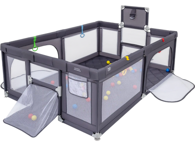 Costway Extra Large Baby Toddler Playpen w/ Basketball Hoop 53375337 New