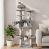 Large Cat Tree for Indoor Cats 63" Tall Cat Tower-Lght Gray - Gallery View 1 of 10