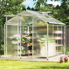 Large Walk-in Green House with Rain Gutters and Polycarbonate Panels-8 FT - Gallery View 1 of 11